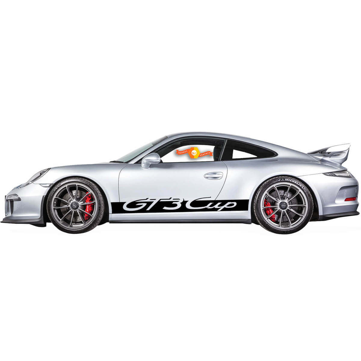 GT3 Cup Style Schweller-Streifen Vinyl-Aufkleber für Porsche 911