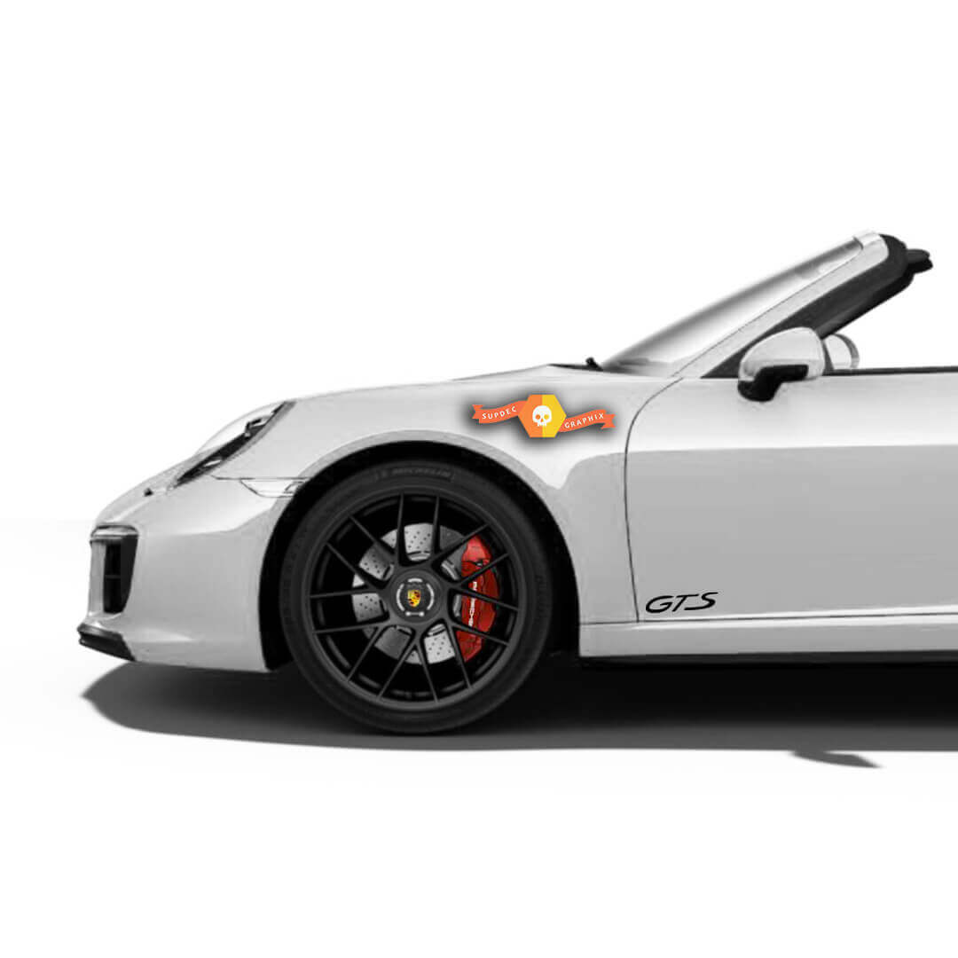 GTS Seiten-Tür Vinyl-Aufkleber-Set für Porsche 911