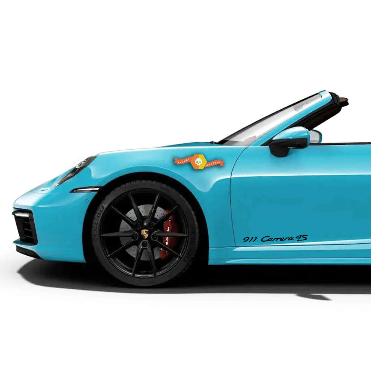 911 Carrera 4S Seiten-Vinyl-Aufklebersatz für Porsche 911