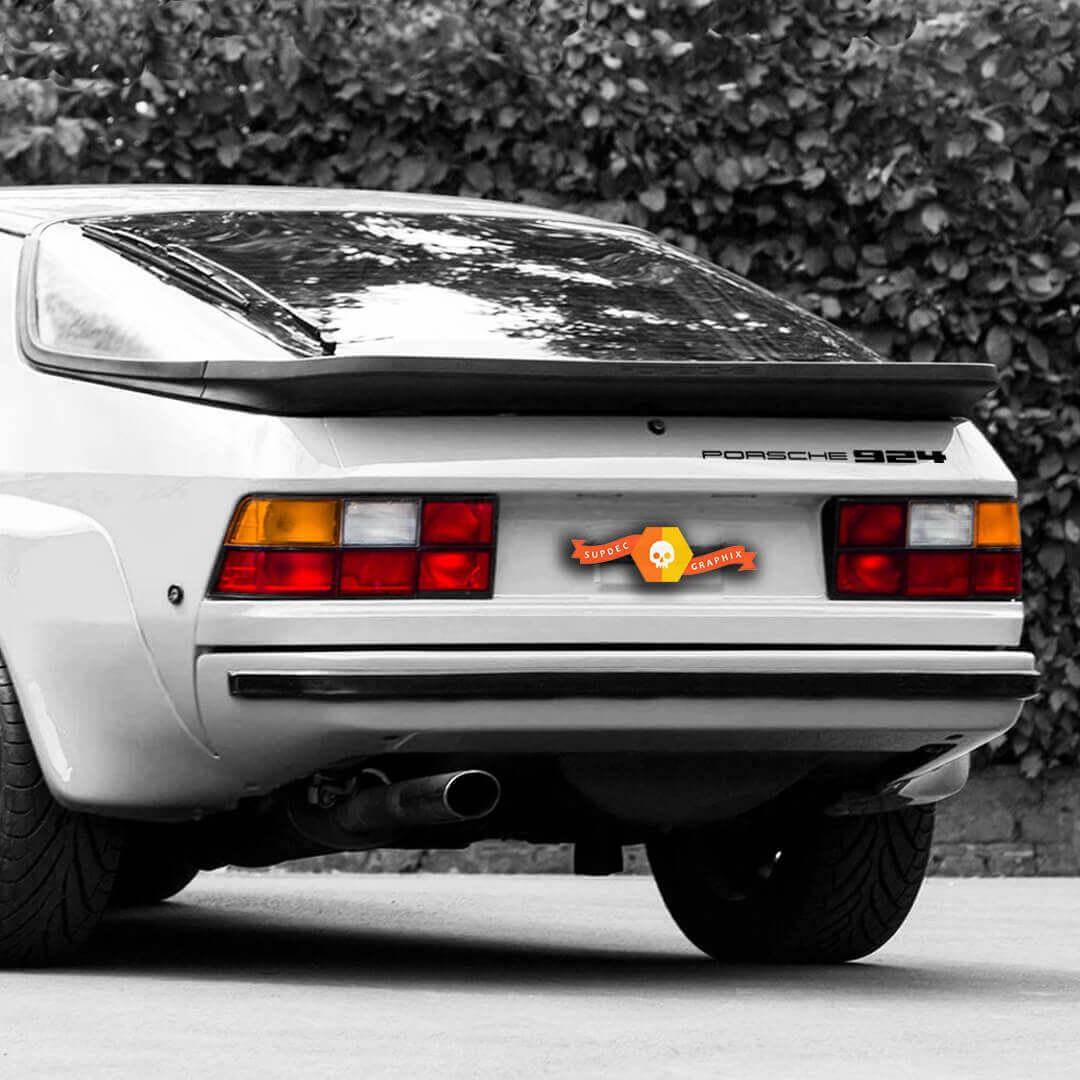 Porsche Logo Heckklappe Vinyl-Aufkleber für Porsche 924