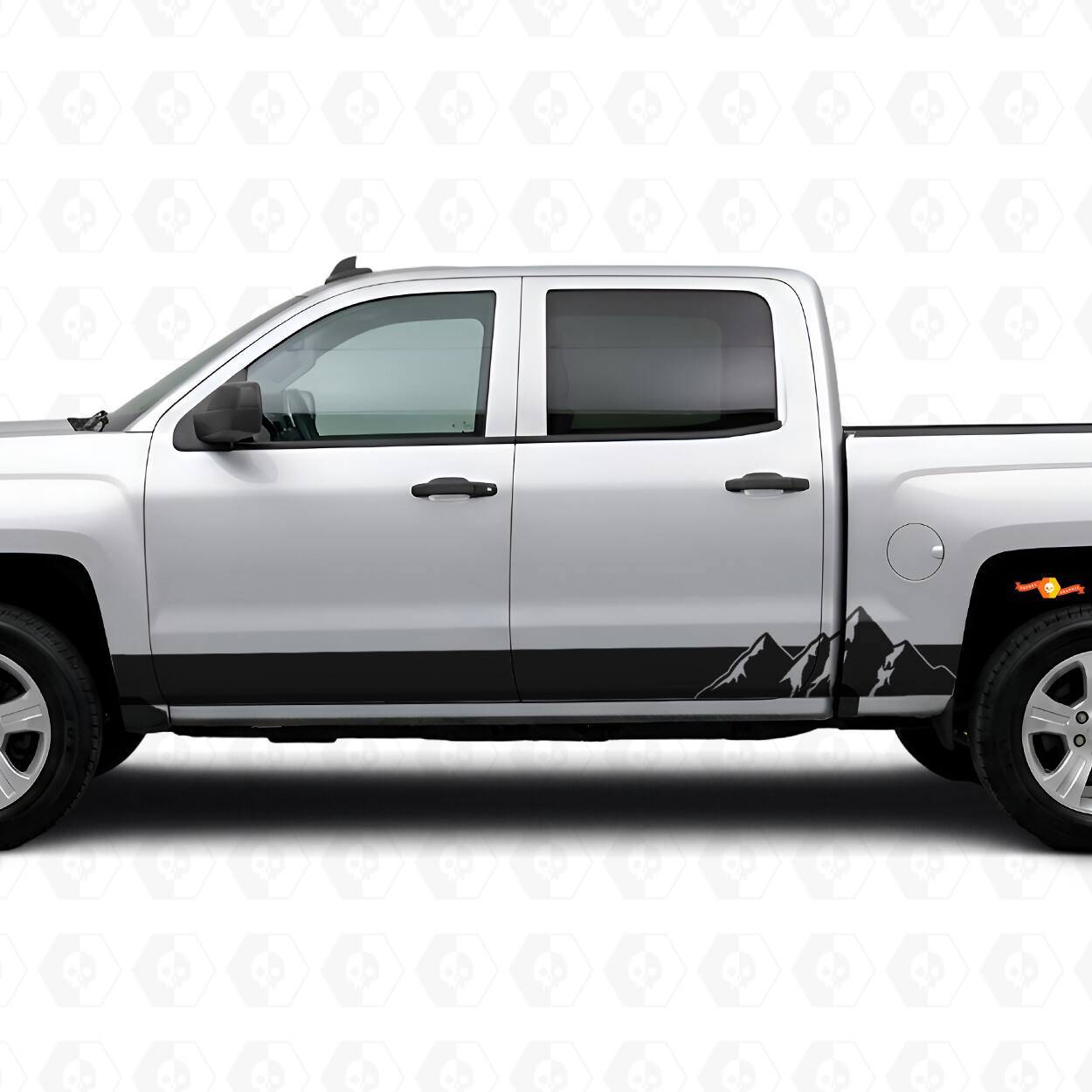 Alpine Ridge Tür- & Schwellerfolienstreifen für Chevrolet Silverado 1500 K2XX 2014-2019