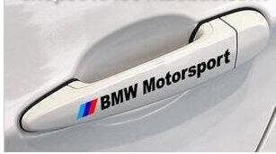 BMW Motorsport Türgriff Aufkleber Emblem Logo Rot (Paar)
