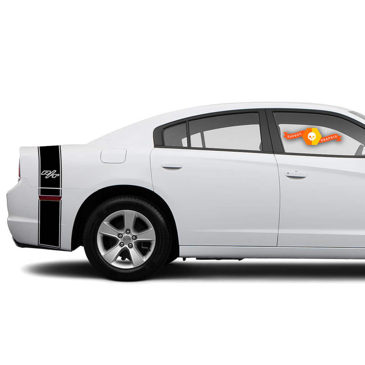 R/T Kofferraum-Band Vinyl-Aufkleber-Set für Dodge Charger 2011-2014