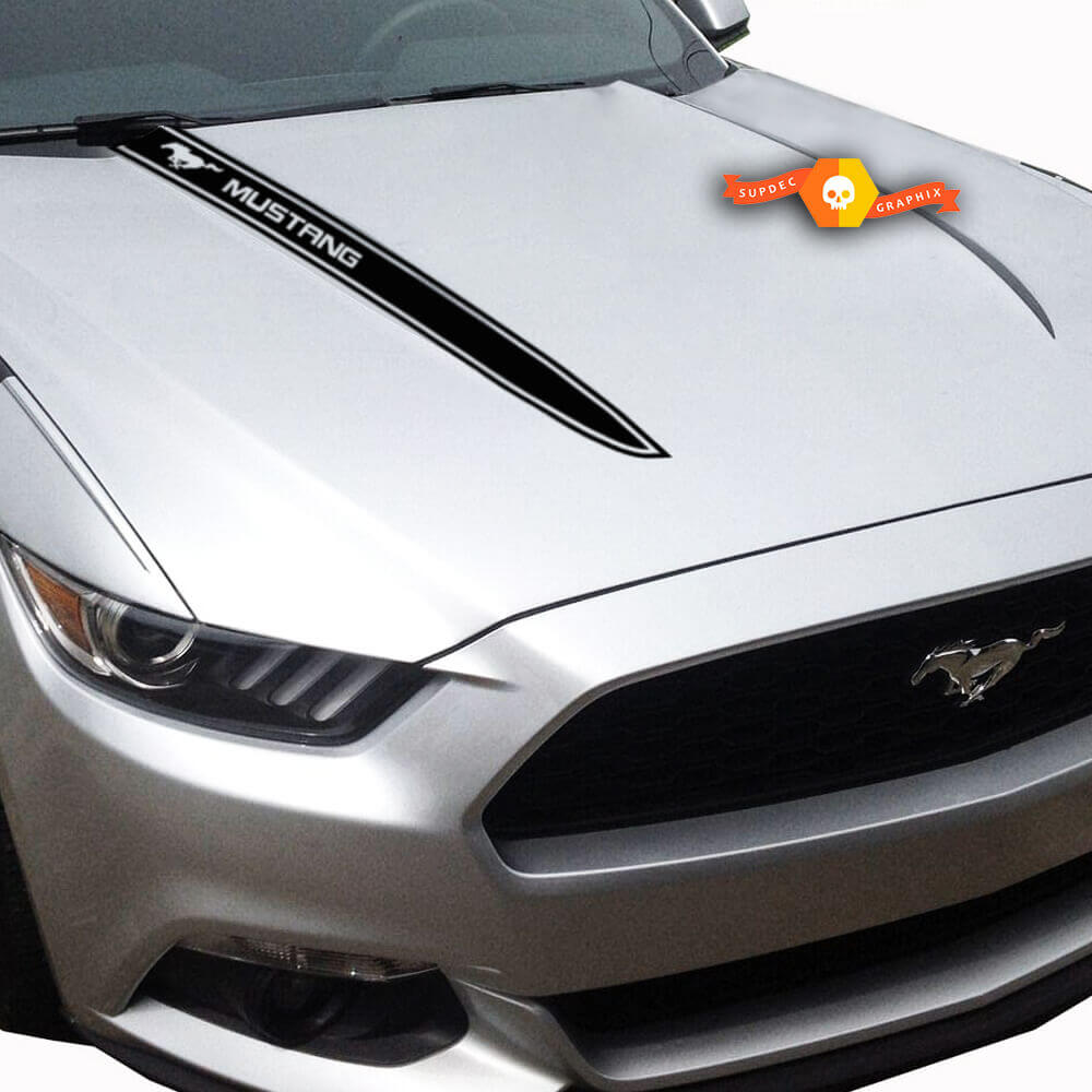 Marken-Haubenstreifen Vinyl-Aufkleber-Set für Musclecar Musclecarmodel