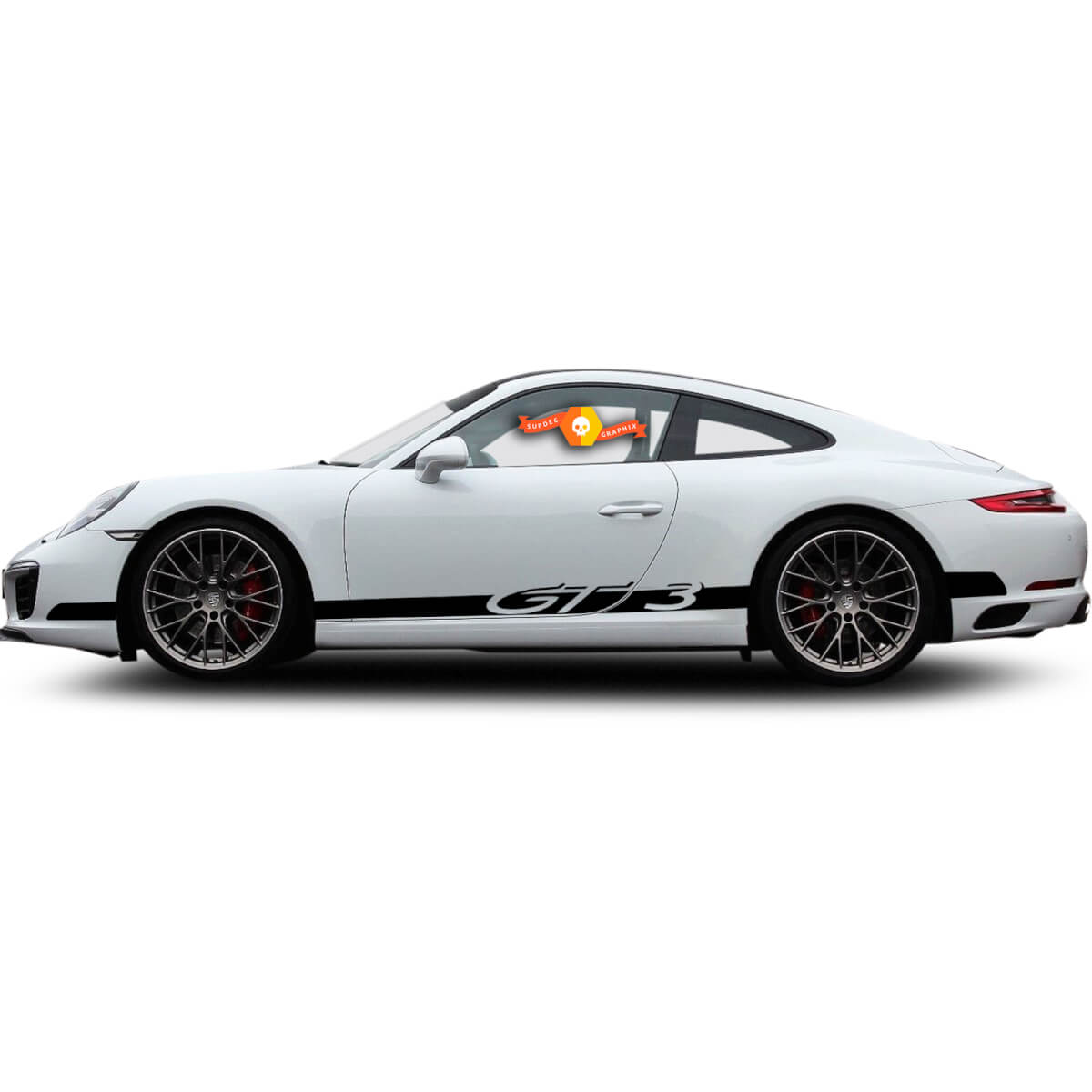 Porsche 911 GT3 CS Rocker Panel Racing Seitenstreifen Aufkleber