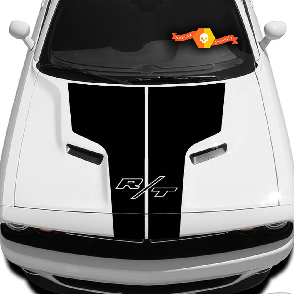 Dodge Challenger R/T Motorhauben-T-Aufkleber mit Inschrift R/T-Aufkleber Motorhaubengrafik
