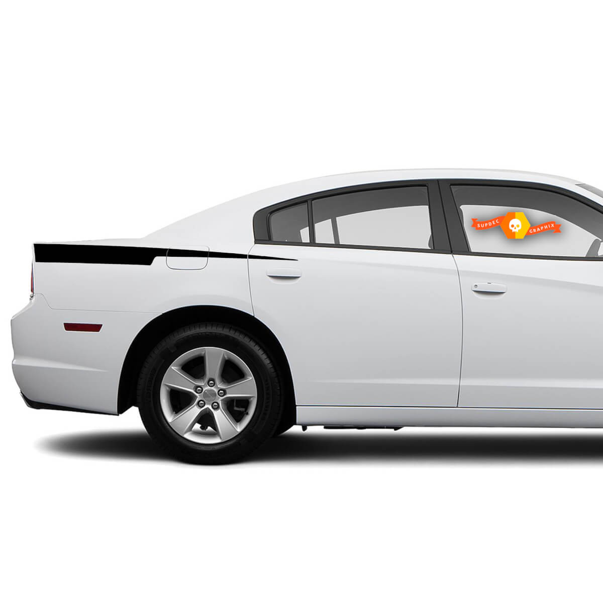 Dodge Charger Rasiermesser Aufkleber Aufkleber Seitengrafiken passen zu Modellen 2011-2014
