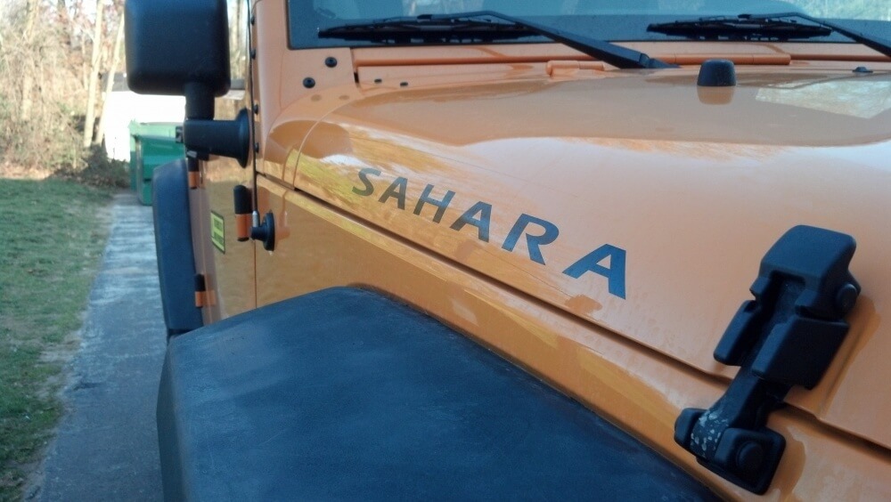 2 Sahara Jeep Wrangler Rubicon CJ TJ YJ JK XJ Vinyl-Aufkleber