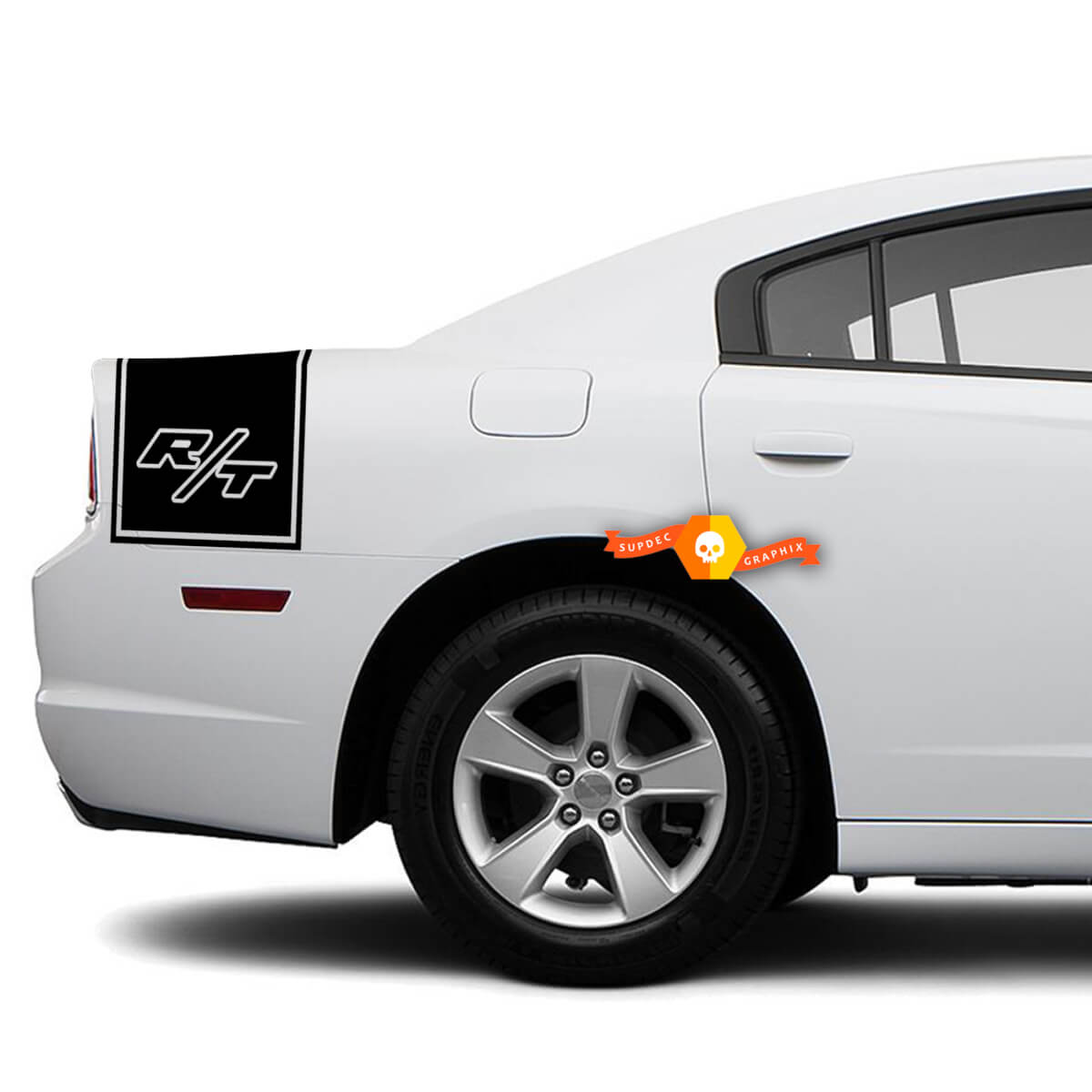 Dodge Charger Rückseite Band Aufkleber Aufkleber R/T Grafiken passend für Modelle 2011-2014
