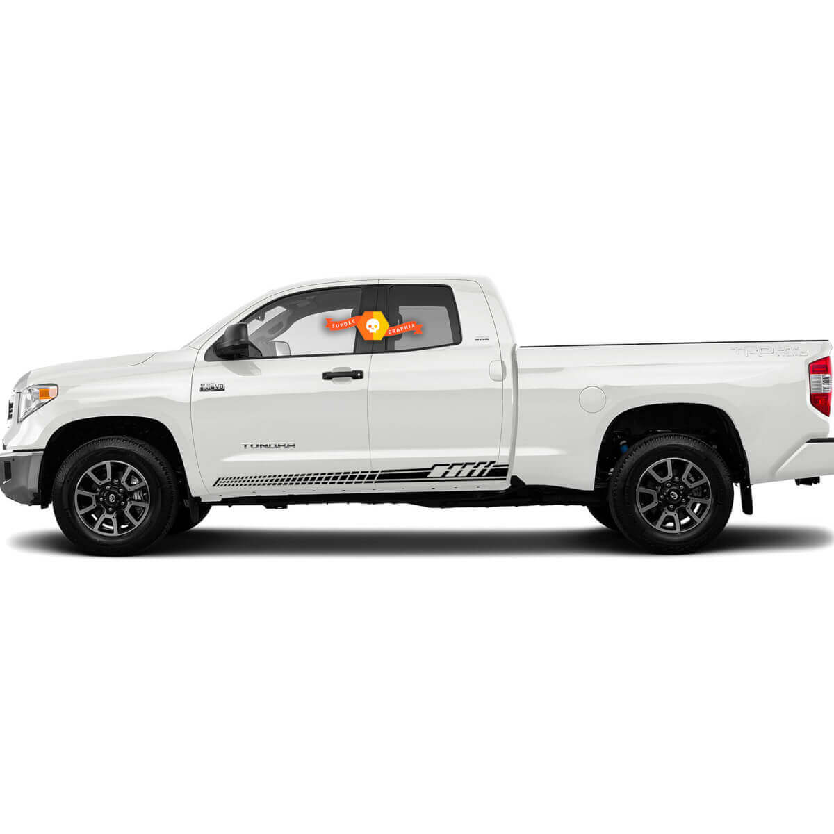 Auto Aufkleber Grafik Aufkleber Seitenstreifen Kit für Toyota Tundra
