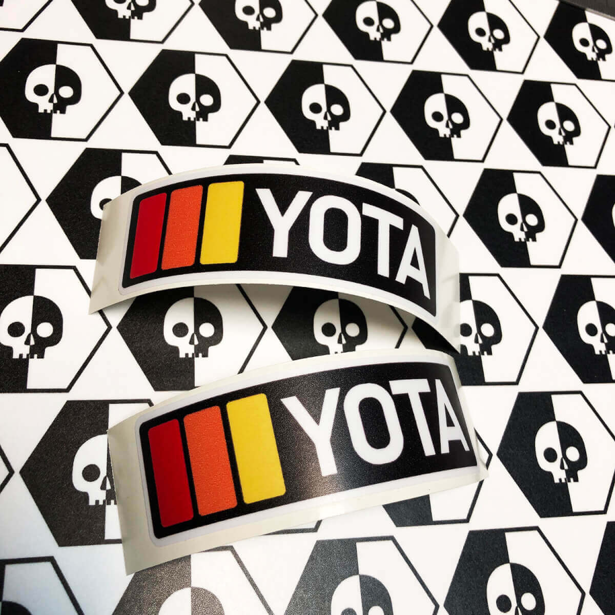 2 TRD YOTA Vintage Sunset Retro Old Style Vinyl Aufkleber passend für Toyota 4Runner Tacoma FJ Cruiser
