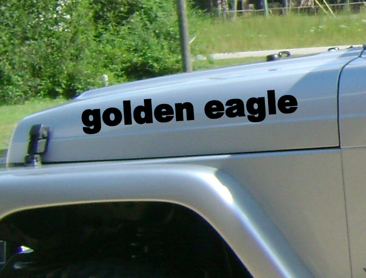 Golden Eagle Hauben Vinyl Aufkleberset für Jeep Wrangler CJ TJ YJ JK