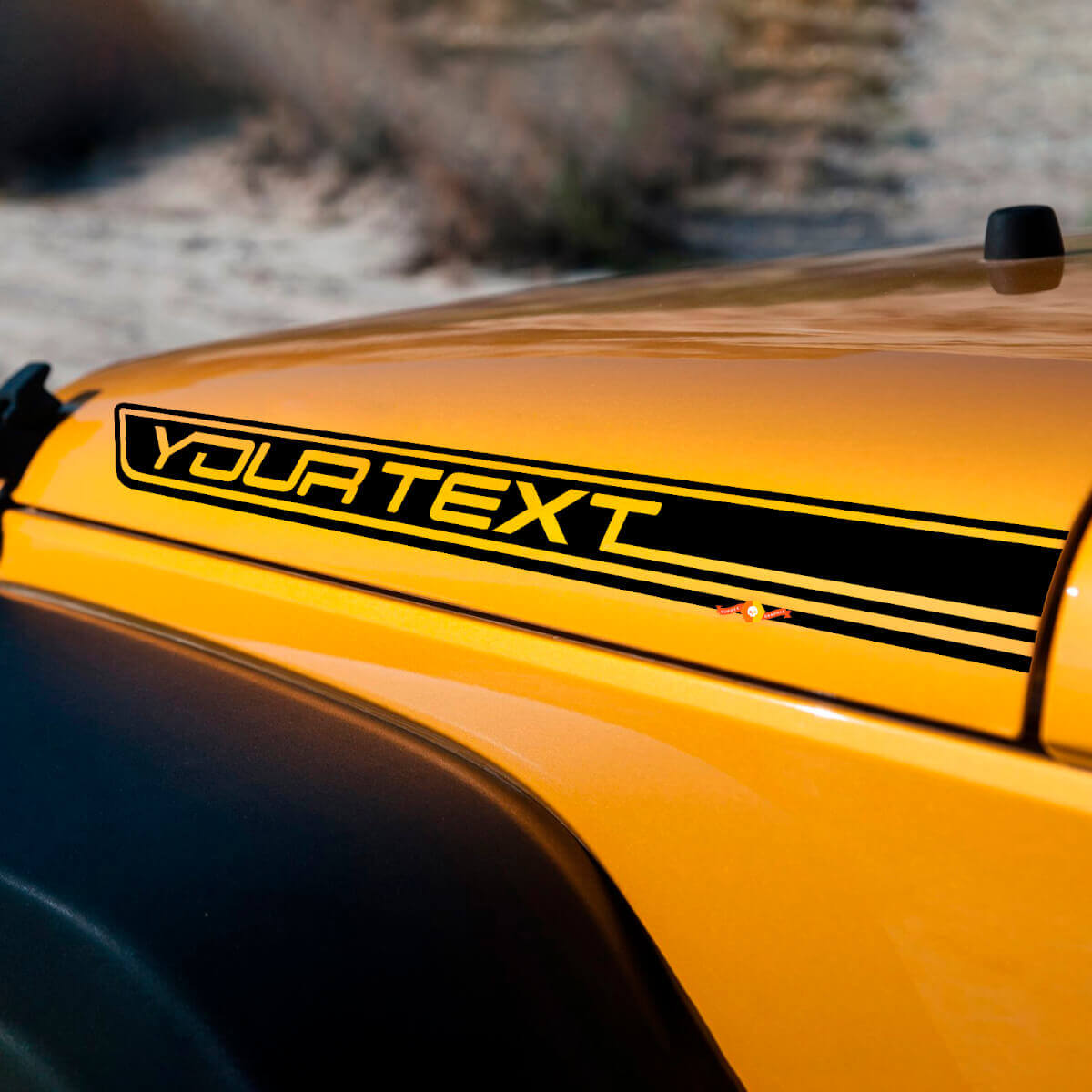 2 benutzerdefinierte Vinyl-Aufkleber für Jeep Wrangler CJ TJ YK JK XJ JL