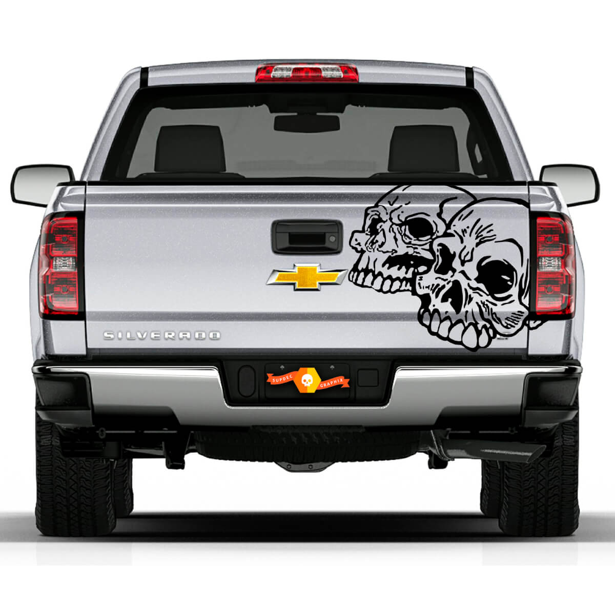 Jedes Truck Bed Skulls Tailgate Accent Vinyl Graphics Stripe Decal Modell
