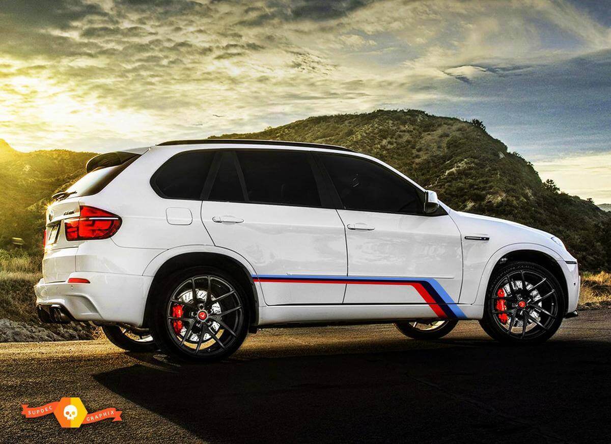 M-Style Seitenaufkleber Vinyl-Set für BMW X5 M E70 2009-2014