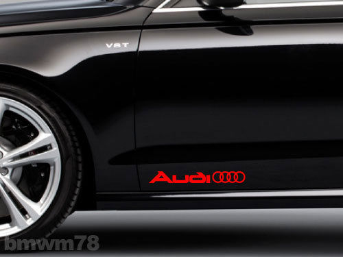 2 Audi Ringe Seitenkoffer Aufkleber Aufkleber A4 A5 A6 A8 S4 S5 S8 Q5 Q7