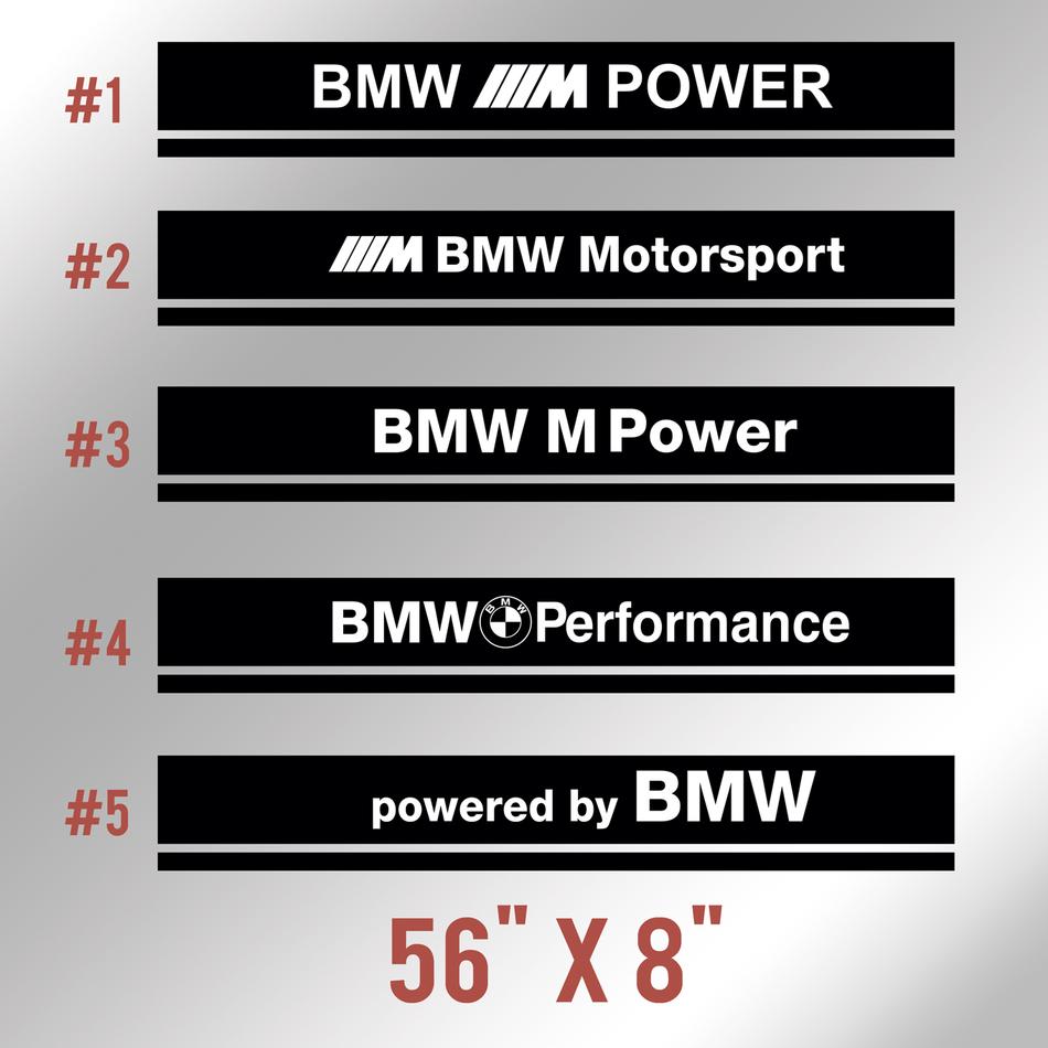 BMW Dual Rally Hood Stripe M Power Motorsport Performance zweifarbiger Vinyl-Aufkleber