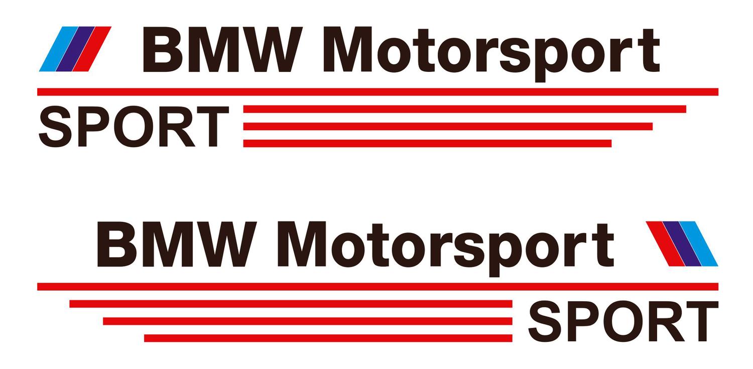BMW Motorsport Sportaufkleber
