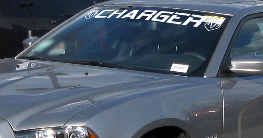 Fenster Windschutzscheibe Banner Vinyl Aufkleber Aufkleber Tannen Dodge Charger