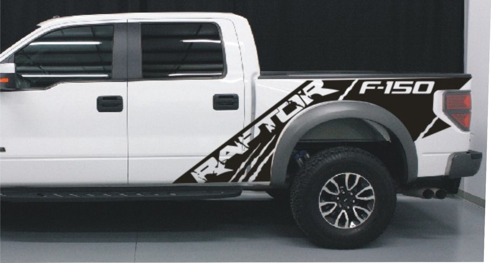 Ford Raptor SVT F150 Bedside Predator Vinyl-Grafikaufkleber für Modelle von 2010 bis 2014