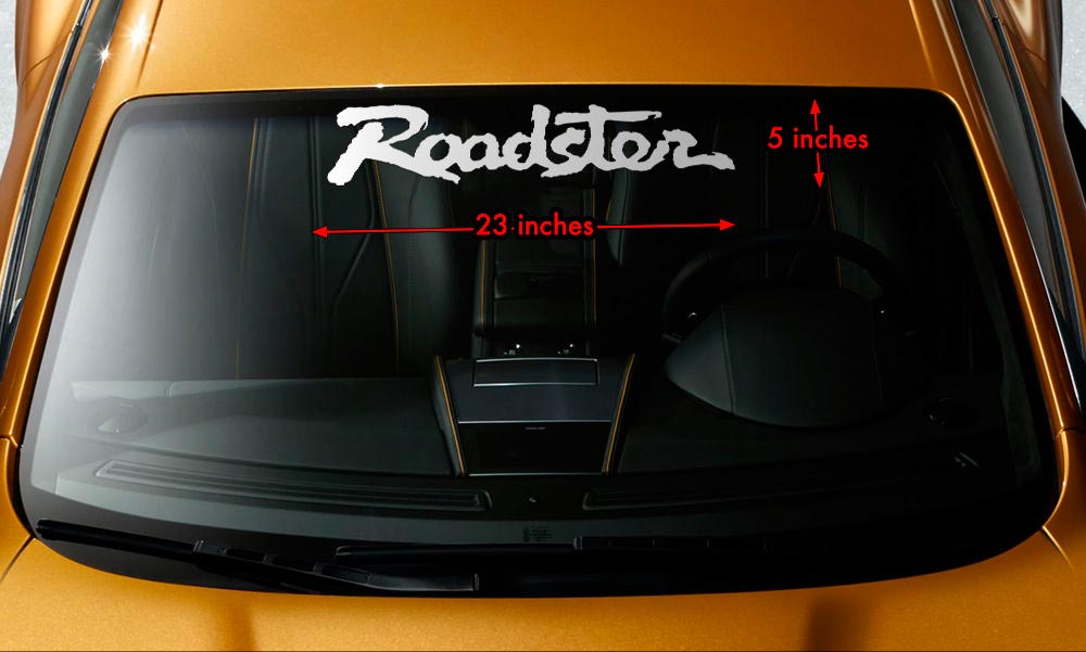 ROADSTER MIATA MX-5 MAZDA Windschutzscheiben-Banner, Premium-Vinyl-Aufkleber, 23 