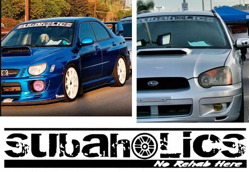Subaru Windschutzscheibe Aufkleber Banner Aufkleber Vinyl Rallye
