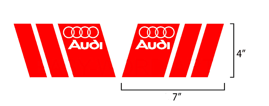 2 Audi A3 A4 A5 A6 A8 S4 S5 S6 RS4 Q3 Q5 S-Line Aufkleber Aufkleber