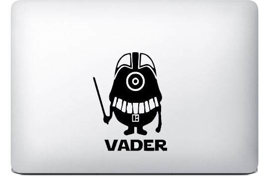 Darth Vader Minion Aufkleber Macbook