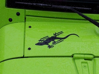 2-Jeep Gecko Wrangler Rubicon CJ TJ YK JK XJ Vinyl Aufkleber-Aufkleber-Aufkleber