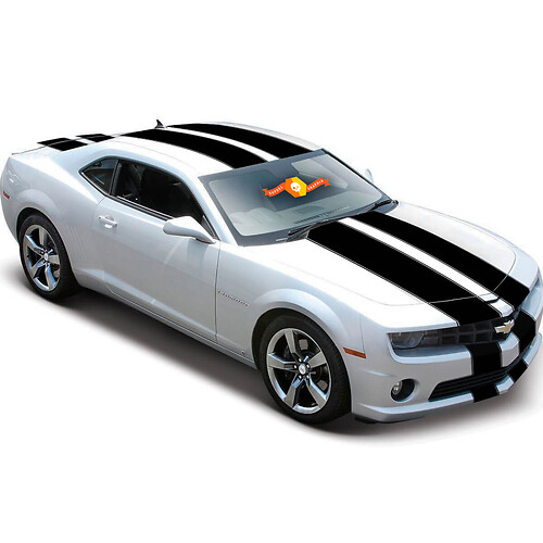 2010–2020 Chevy Camaro Tapered Double Rally Racing Stripes Aufkleber Aufkleber 2012 2011 SS V6 1
