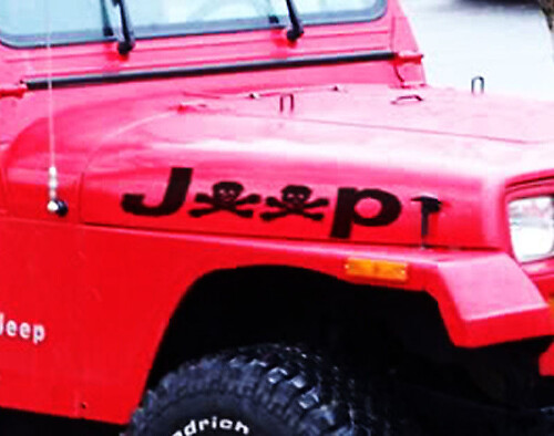 Jeep Schädel Seiten Vinyl-Aufkleber Set für Jeep Wrangler