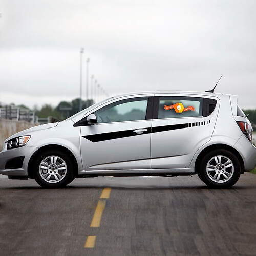 2012 2013 2014 2015 2016 2017 Chevy Sonic Seitentür Strobe Stripes Aufkleber Aufkleber Fließheck

