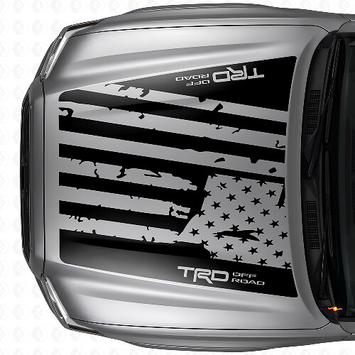 TRD Stil USA Flagge Motorhauben-Vinylaufkleber für Toyota Tacoma 2016-21
