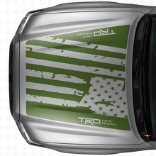 TRD Stil USA Flagge Motorhauben-Vinylaufkleber für Toyota Tacoma 2016-21_3
