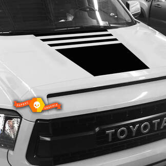 Motorhaube Blackout Stripes Aufkleber – passend für 2007–2013 Toyota Tundra TRD
