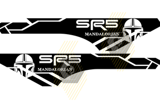 Paar SR5 Mandalorian Bettseiten-Vinyl-Aufkleber-Grafik-Aufkleber-Kit für Toyota Tacoma alle Jahre
