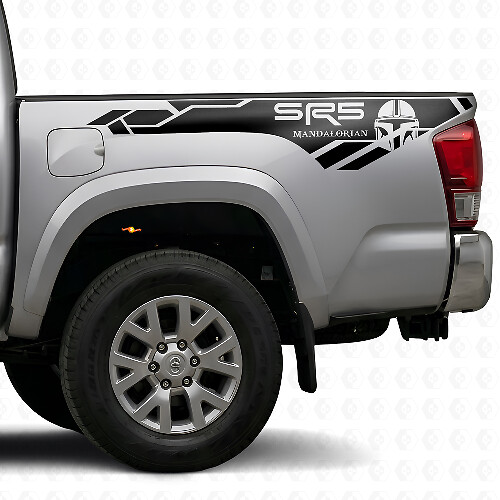 SR5 Mandalorian Stil Heckseiten Vinylaufkleber für Toyota Tacoma_1