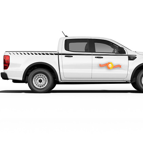 2019 Ford Ranger Stripes Aufkleber Aufkleber UPROAR Side Body Vinyl Graphic Accent Kit
