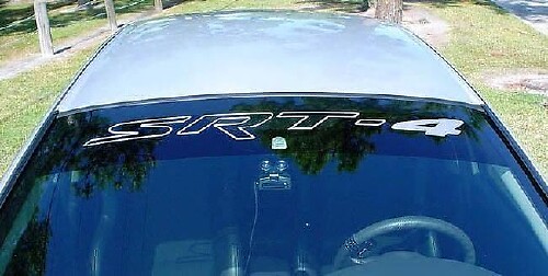 SRT-4 Windschutzscheiben-Banner Vinyl-Aufkleber für Dodge Challenger