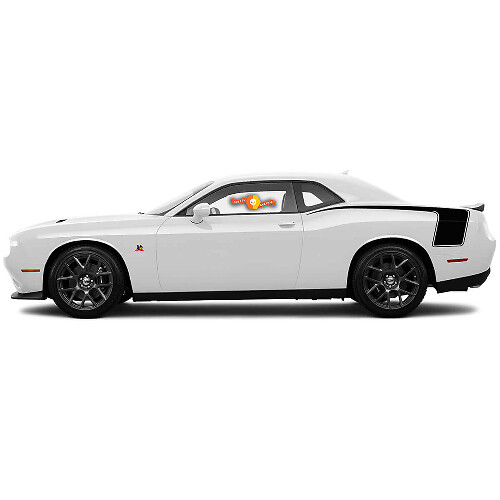 Paar Hockeyschläger Heckseiten-Felgenstreifen-Aufkleber für Dodge Challenger 2015-2018