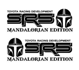 Paar SR5 Mandalorian Edition Off Road Racing Vinyl Aufkleber Aufkleber für Toyota Tacoma Tundra
