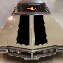 Doppelter Haubenstreifen Vinylaufkleber-Set für Buick Riviera GS 1968+_2