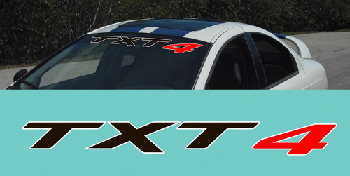 Personalisierter Schriftzug Windschutzscheiben-Vinylaufkleber für Dodge Challenger SRT