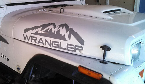 2 Jeep Wrangler Rubicon BERGE CJ TJ YJ JK XJ Vinyl-Aufkleber #2