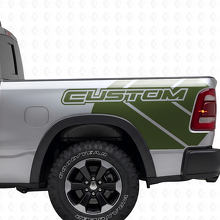 Dodge Ram Rebel Grunge Logo LKW Ladefläche Vinyl Aufkleber Aufkleber Grafik
_3