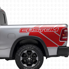 Dodge Ram Rebel Grunge Logo LKW Ladefläche Vinyl Aufkleber Aufkleber Grafik
_4