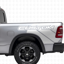 Dodge Ram Rebel Grunge Logo LKW Ladefläche Vinyl Aufkleber Aufkleber Grafik
_5