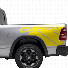 Dodge Ram Rebel Grunge Logo LKW Ladefläche Vinyl Aufkleber Aufkleber Grafik
_6