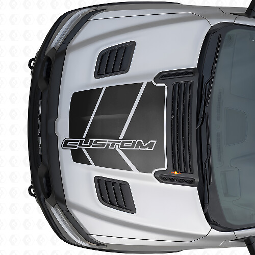 Maßgeschneideter Strobe Motorhauben-Vinyl-Aufkleber für Dodge Ram