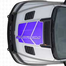 Maßgeschneideter Strobe Motorhauben-Vinyl-Aufkleber für Dodge Ram_2